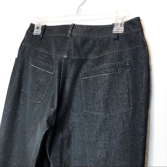 St. John Vintage Metallic Sparkle Holiday Ponte Pants Quiet luxury - Picture 9 of 11